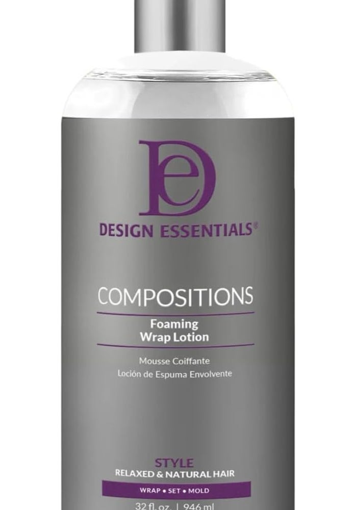 Design Essentials Compositions Foaming Wrap Lotion for Relaxed and Natural Hair, 32 Fl Oz - Image 1